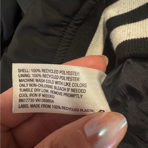 Goodfellow & Co Black Varsity Bomber Jacket - Picture 4 of 6